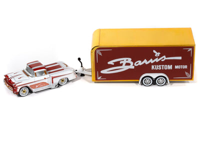 "PRE-ORDER" Johnny Lightning Barris Kopper Kart w/Enclosed Car Trailer 1:64 Diecast (DUE SEPTEMBER 2026)