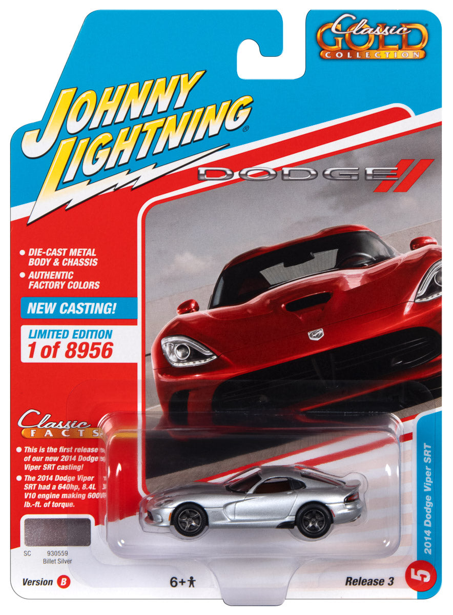 Johnny Lightning Classic Gold 2014 Dodge Viper (Billet