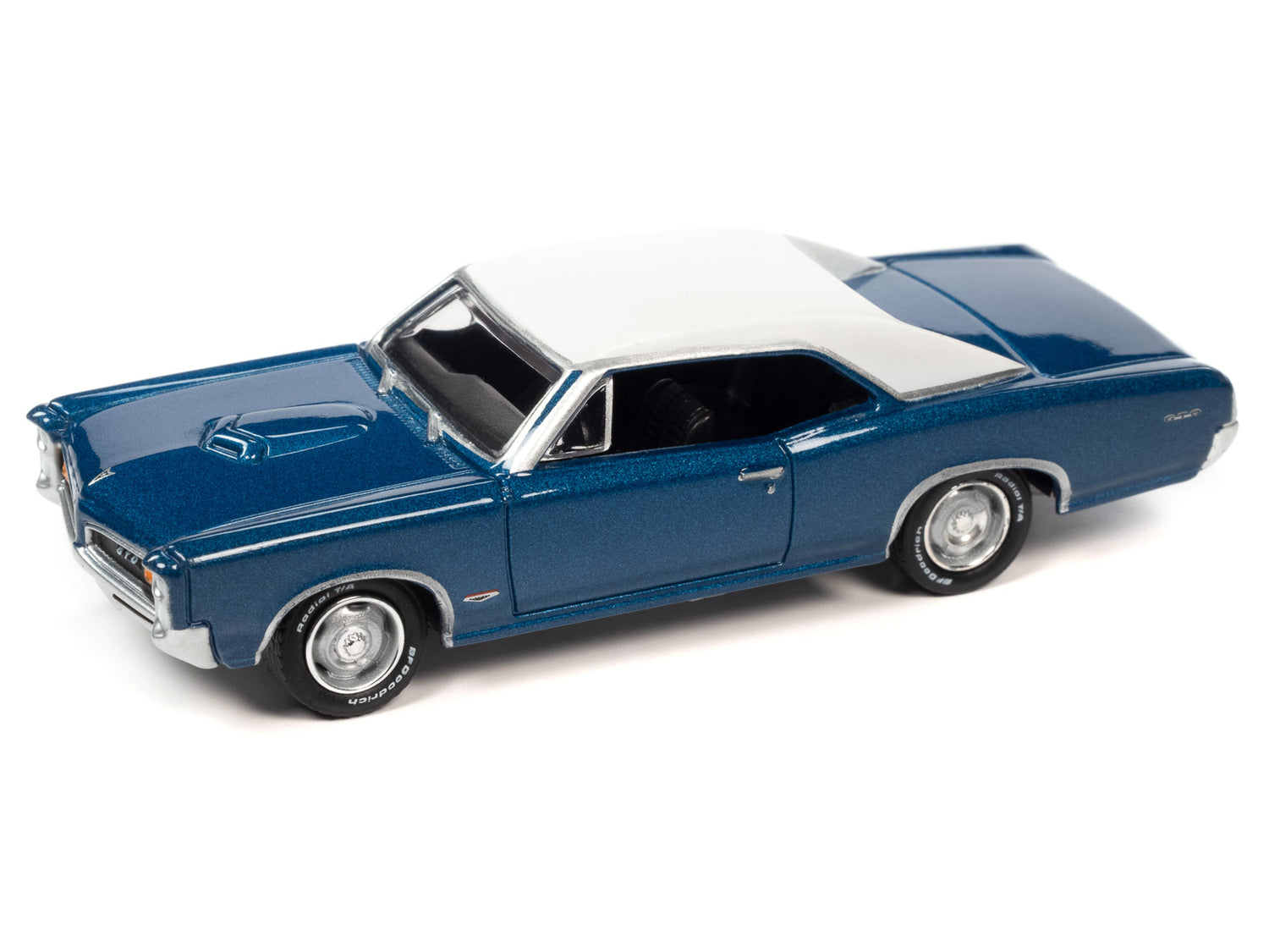 Johnny Lightning Classic Gold 1966 Pontiac GTO (Barrier Blue) 1:64 Scale Diecast