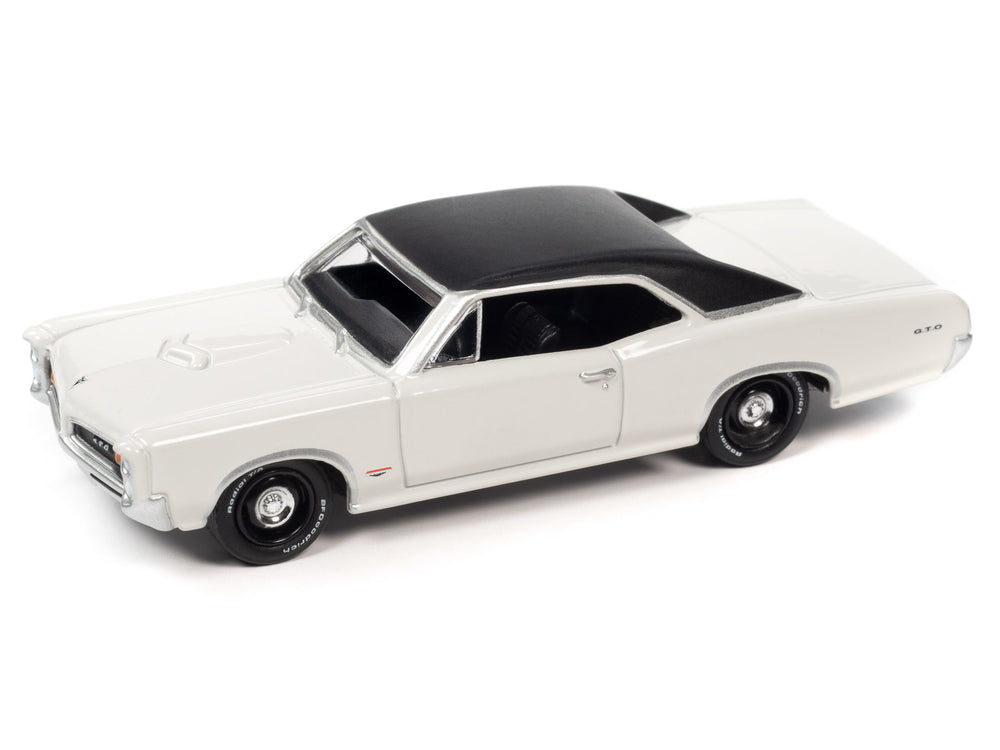 Johnny Lightning Classic Gold 1966 Pontiac GTO (Cameo Ivory) 1:64 Scale Diecast