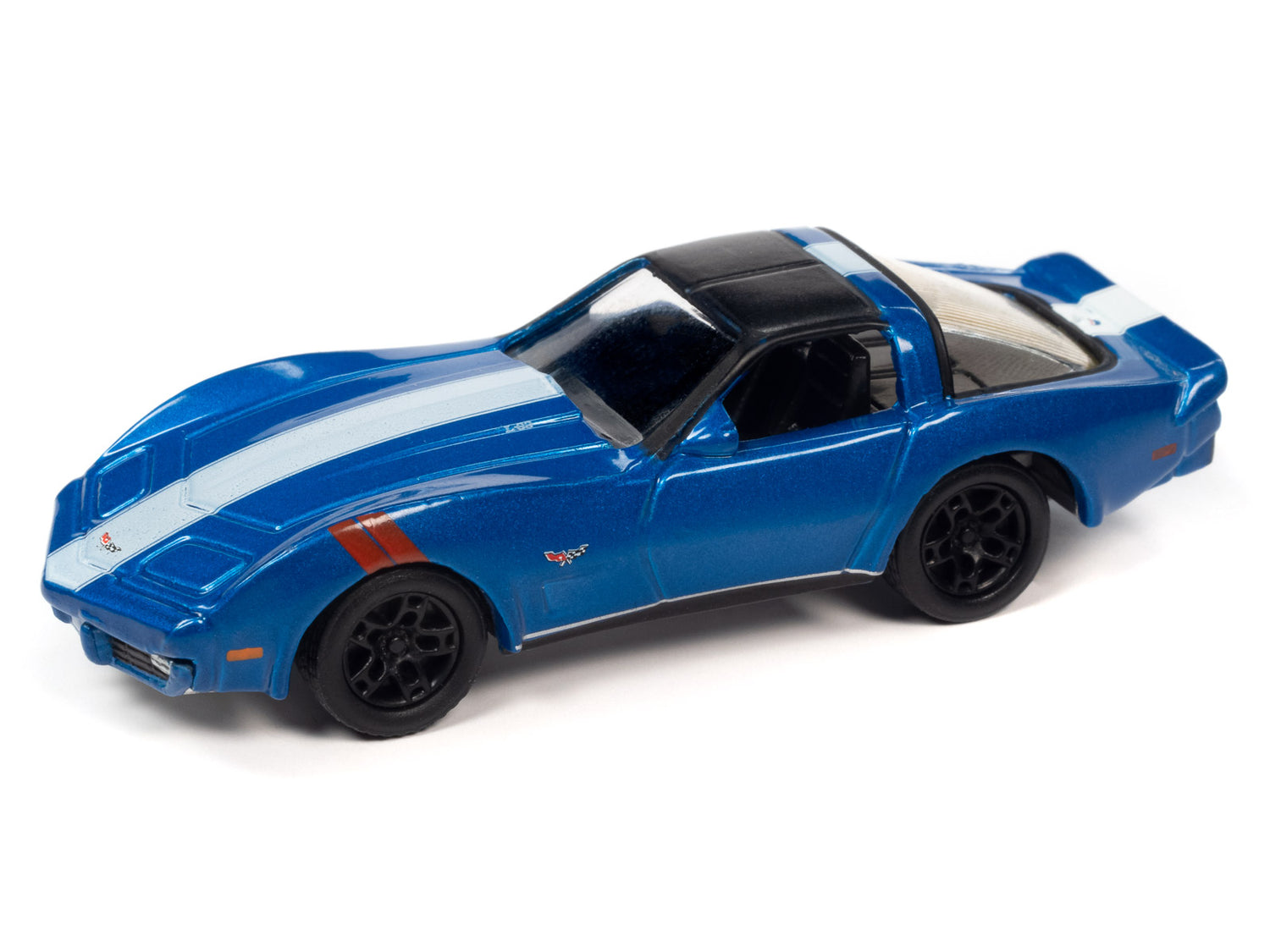 Johnny Lightning Classic Gold 1979 Chevrolet Corvette (Dark Blue Metallic) 1:64 Scale Diecast