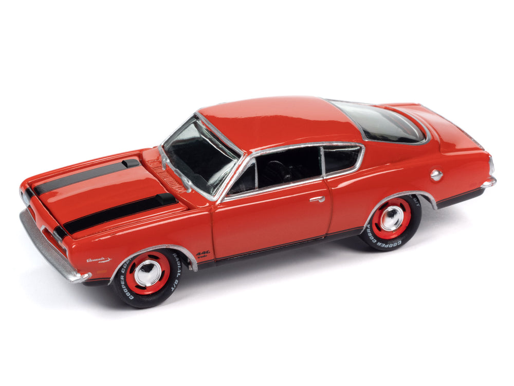 Johnny Lightning Classic Gold 1969 Plymouth Barracuda (Barracuda Orange) 1:64 Scale Diecast