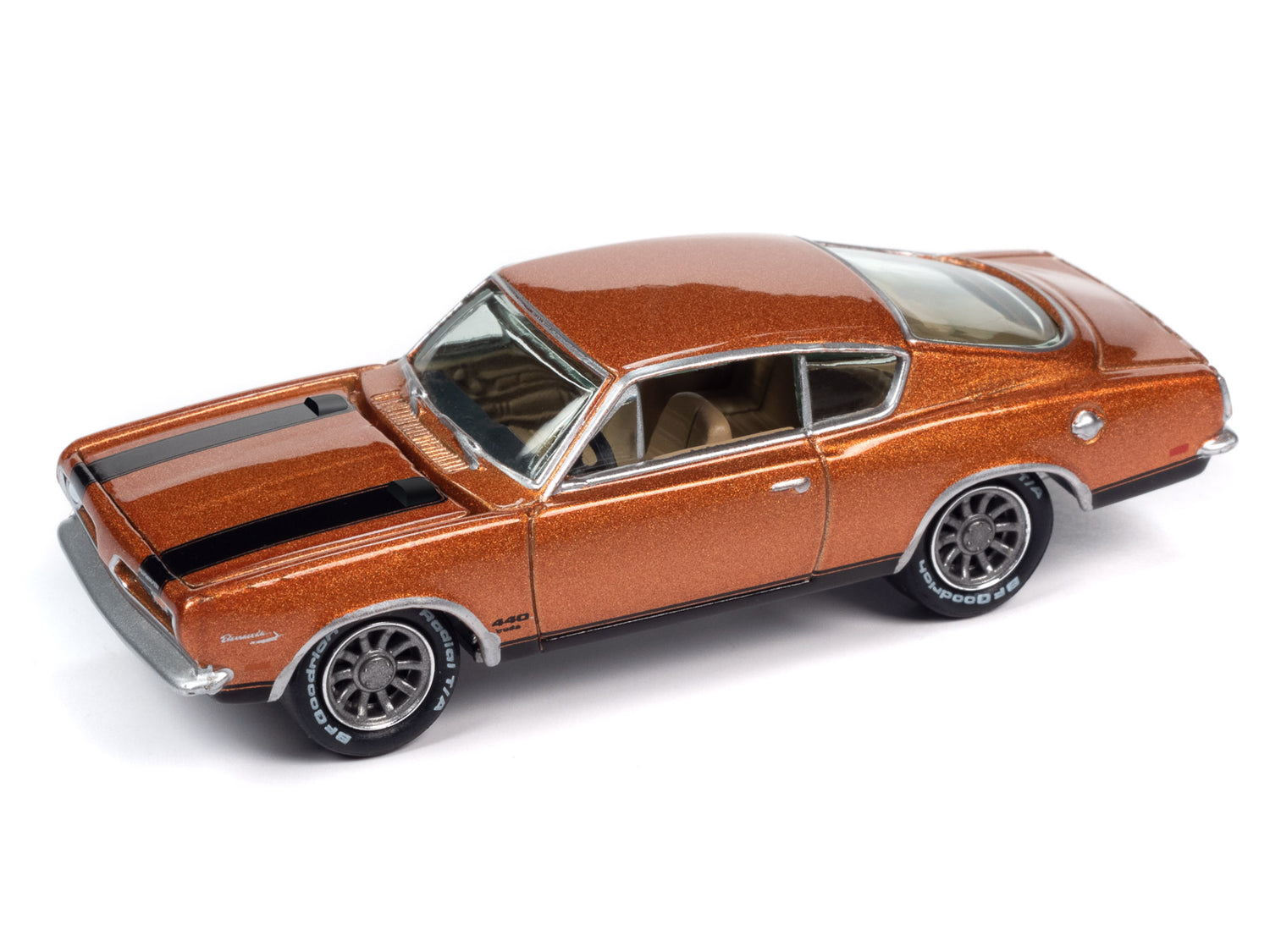 Johnny Lightning Classic Gold 1969 Plymouth Barracuda (Bronze Fire) 1:64 Scale Diecast