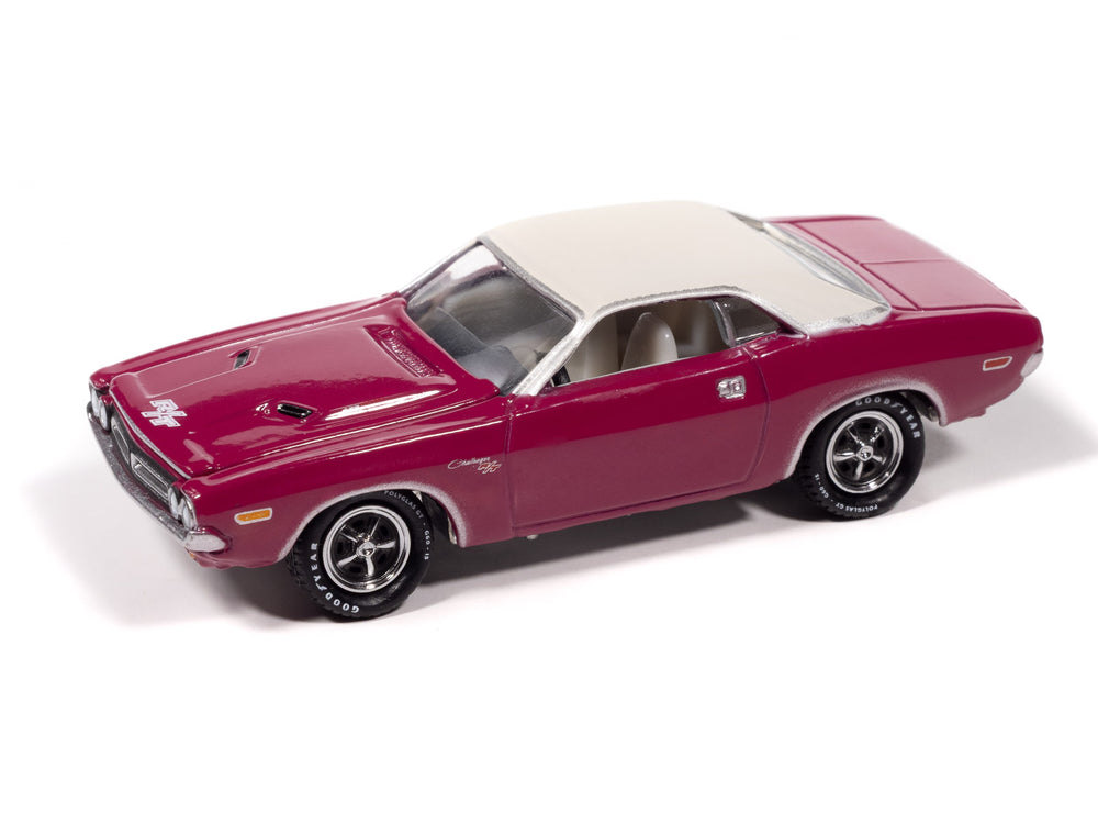 "PRE-ORDER" Johnny Lightning Classic Gold 1971 Dodge Challenger R/T (Panther Pink w/White Top) 1:64 Scale Diecast (DUE OCTOBER 2025)