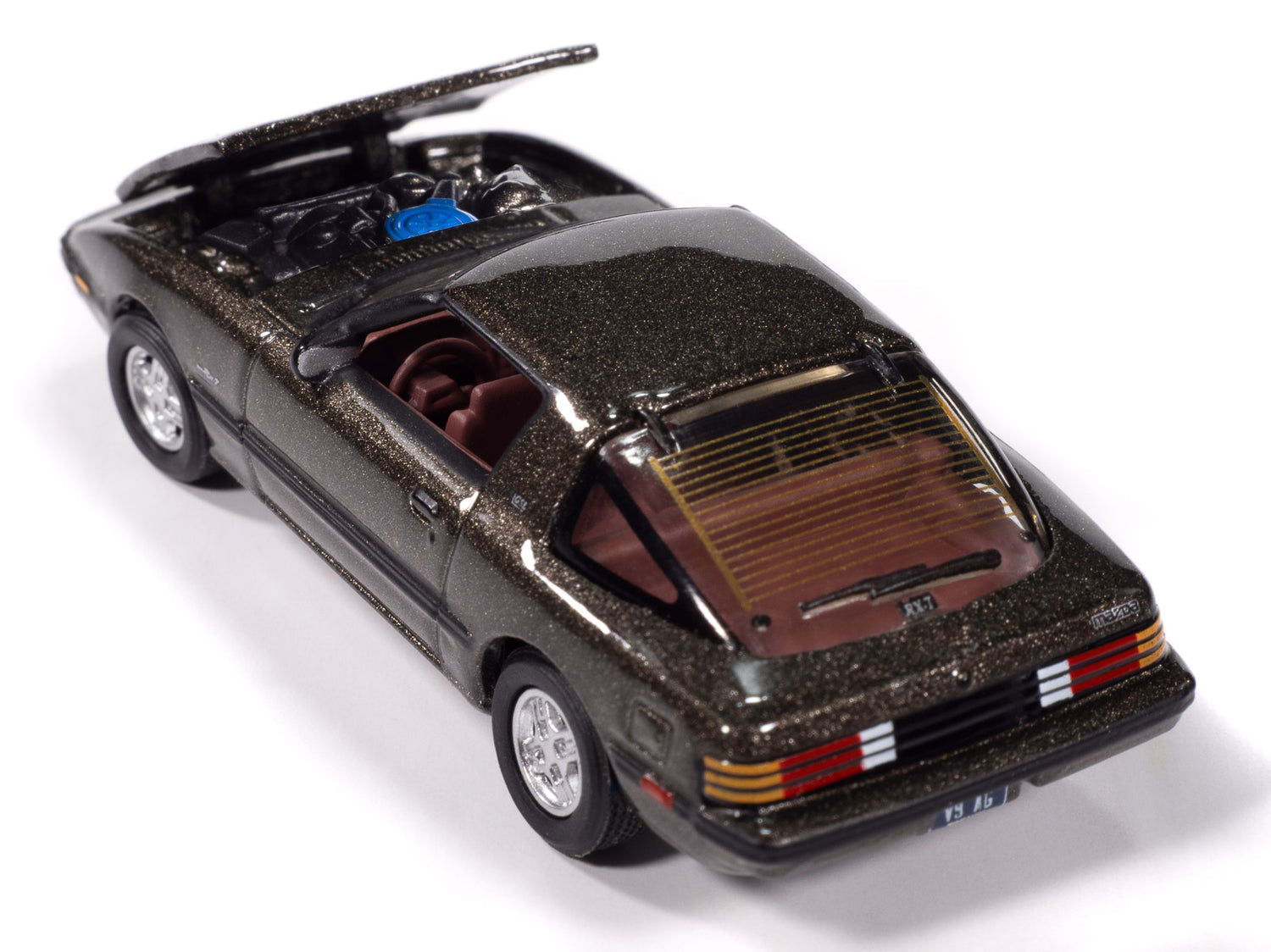 Johnny Lightning Classic Gold 1985 Mazda RX-7 (V9 Metallic Silver) 1:64 Scale Diecast