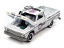 Johnny Lightning Crower Cams - 1965 Chevy Truck (White & Silver w/ Crower Racing Cams Graphics) with Collector Tin 1:64 Diecast