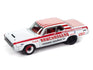 Johnny Lightning 1964 Dodge 330 Ramchargers (White) with Collector Tin 1:64 Diecast