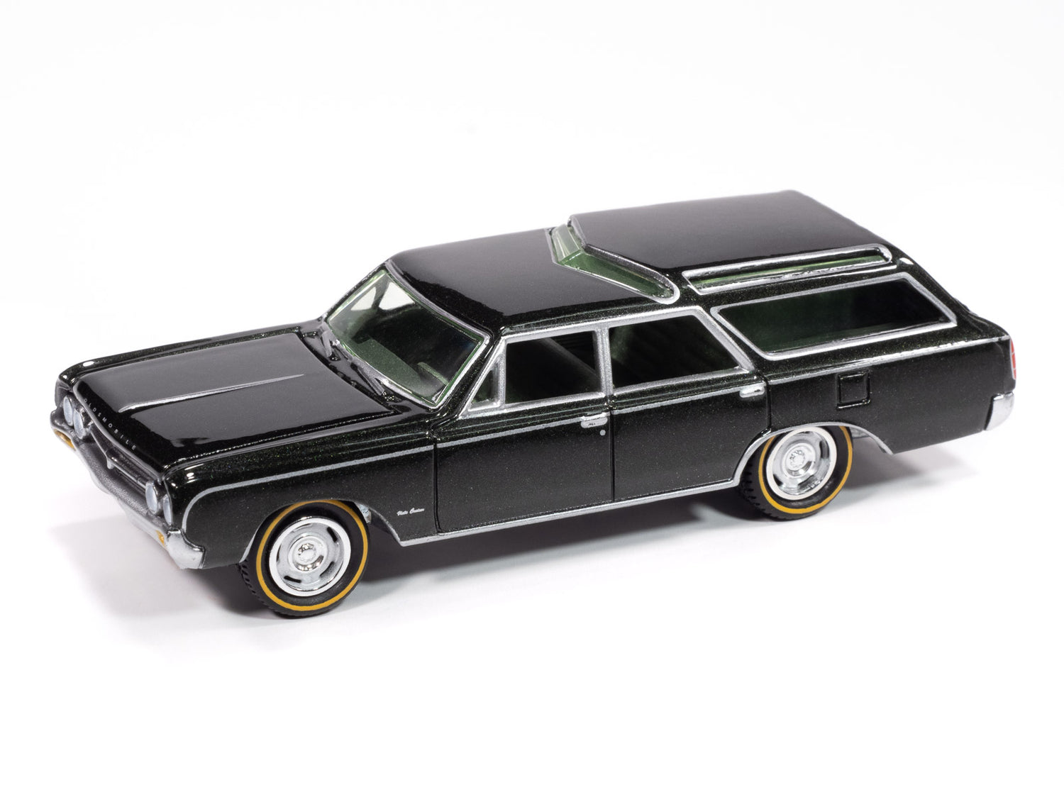 Johnny Lightning 1964 Olds Vista Cruiser (Jade Mist Poly) with Collector Tin 1:64 Diecast