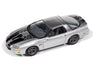 Johnny Lightning 2002 Chevy Camaro SS 35th Anniversary (Silver w/Black Stripes) with Collector Tin 1:64 Diecast