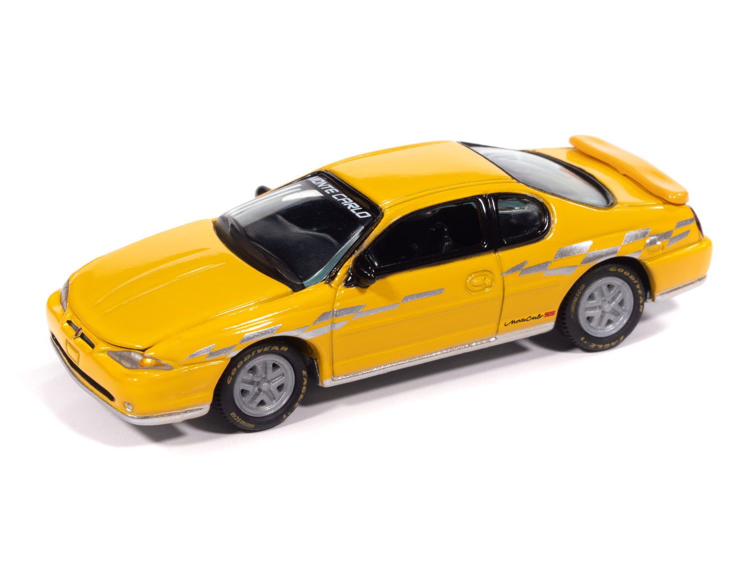 Johnny Lightning 2003 Chevy Monte Carlo Pace Edition ("Competition Yellow w/Silver Graphics") with Collector Tin 1:64 Diecast