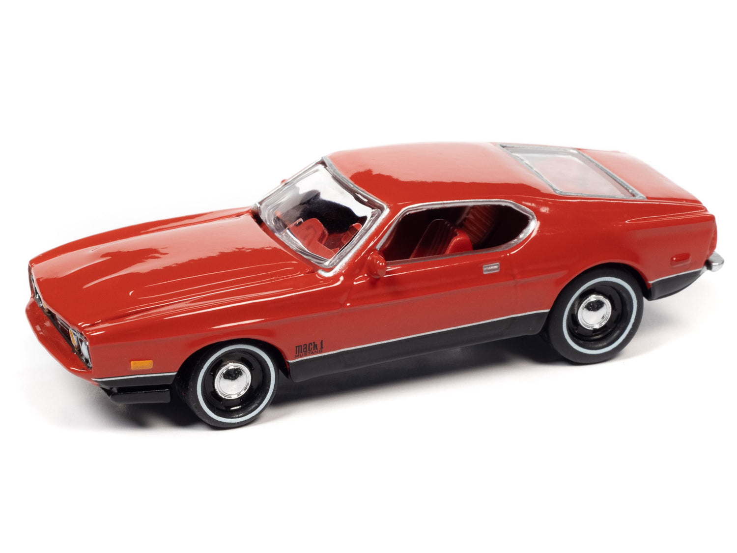 Johnny Lightning Diamonds Are Forever 1971 Ford Mustang Mach 1 w/Tin (Red) 1:64 Scale Diecast