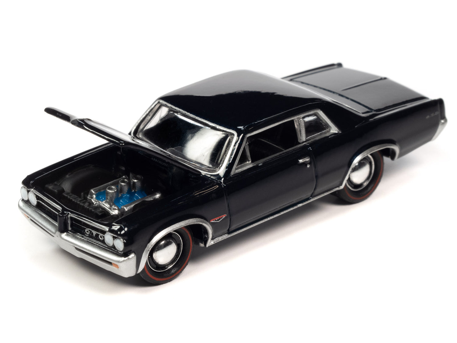 Johnny Lightning Muscle Cars 1964 Pontiac GTO (Nocturne Blue Poly) 1:64 Scale Diecast