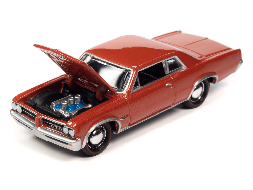 Johnny Lightning Muscle Cars 1964 Pontiac GTO (Sunfire Red Poly) 1:64 Scale Diecast