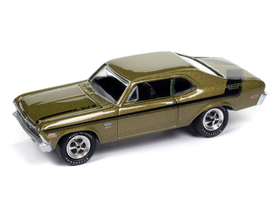 "PRE-ORDER" Johnny Lightning Muscle Cars 1970 Yenko Deuce Chevy Nova (Citrus Green Poly with Black Yenko Deuce Stripes) 1:64 Scale Diecast (DUE NOVEMBER 2025)