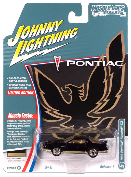 Johnny Lightning Muscle Cars 1987 Pontiac Trans Am (Gloss Black w