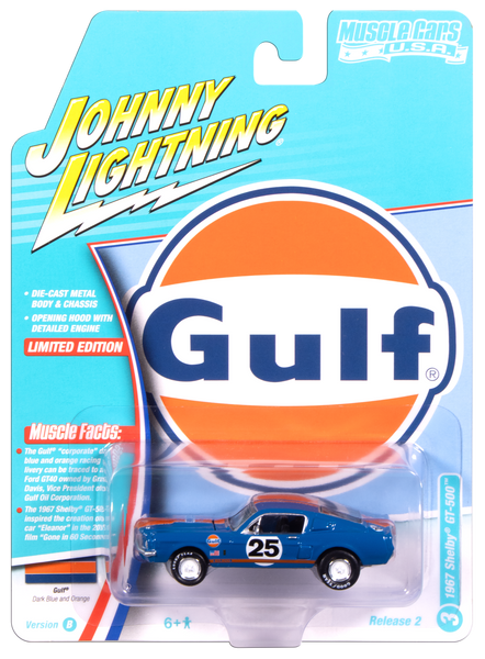 Johnny Lightning Muscle Cars 1967 Shelby GT-500 (Gulf Dark Blue w
