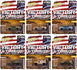 "PRE-ORDER" Johnny Lightning Military 2025 Release 1 Set B (6-Piece Sealed Case) Diecast (DUE AUGUST 2025)