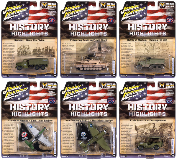 Johnny Lightning Military 2026 Release 1 Set B (6-Piece Sealed