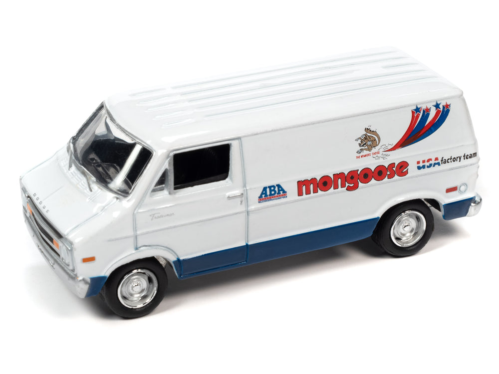 Johnny Lightning Mongoose 1977 Dodge Van BMX/Freestyle Bike 1:64 Scale Diecast