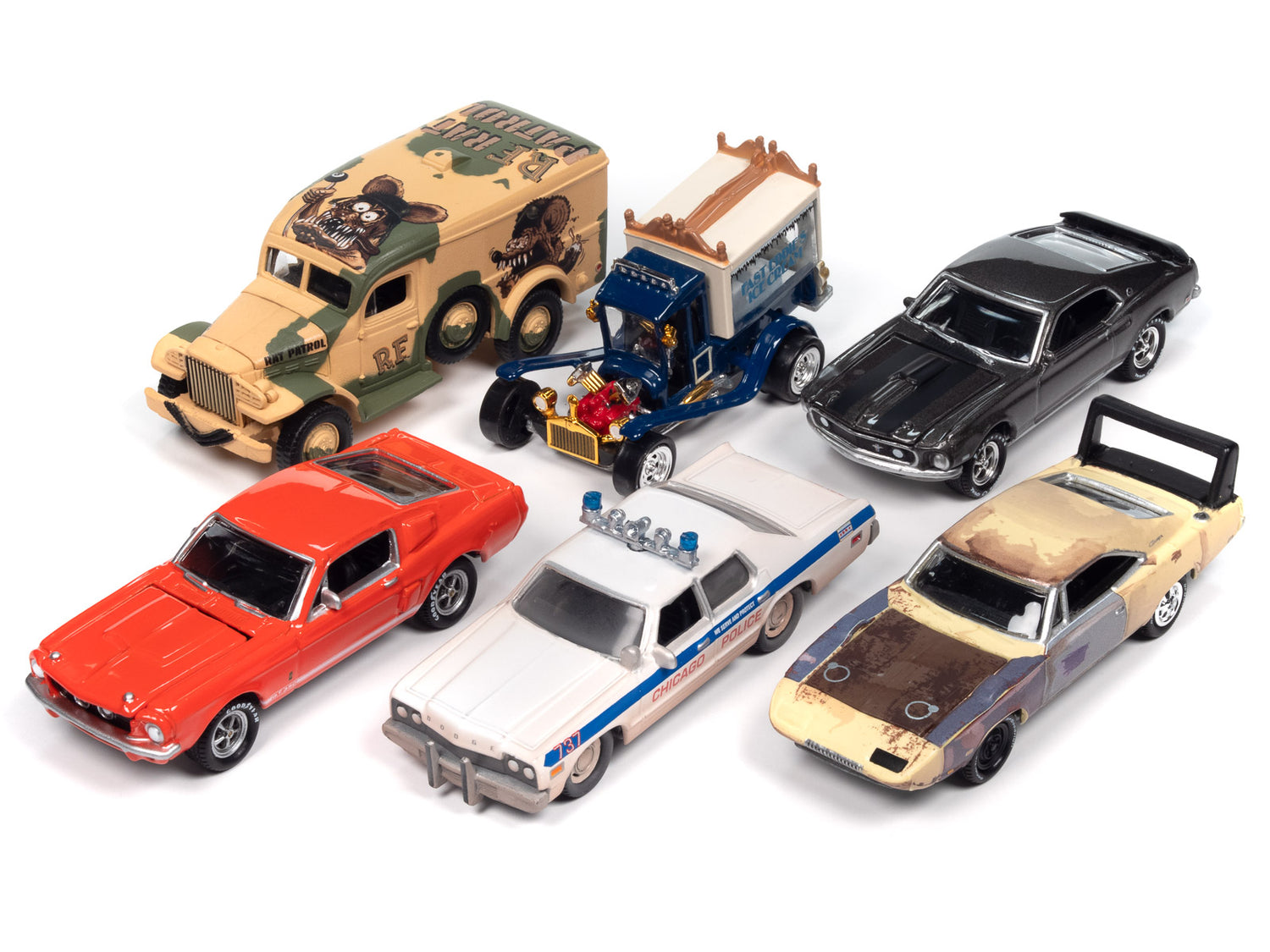 Johnny Lightning Pop Culture 2024 Release 2 (6-Car Sealed Case) 1:64 Diecast