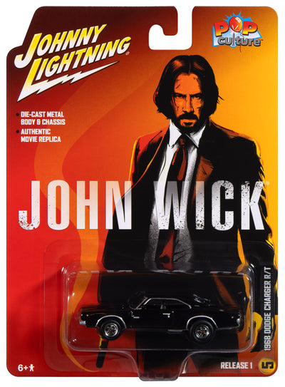 Johnny Lightning John Wick 1968 Dodge Charger R/T 1:64 Scale Diecast