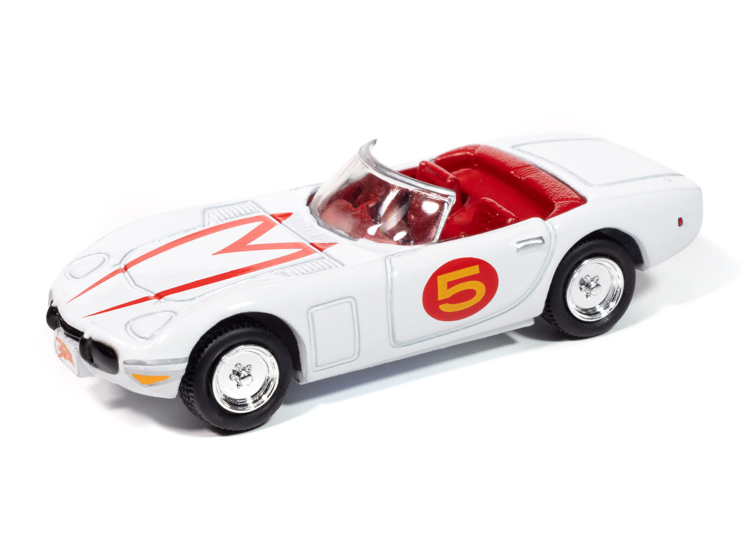 Johnny Lightning Spinoffs Speed Racer Mach 5 1967 Toyota 2000GT Roadster 1:64 Scale Diecast