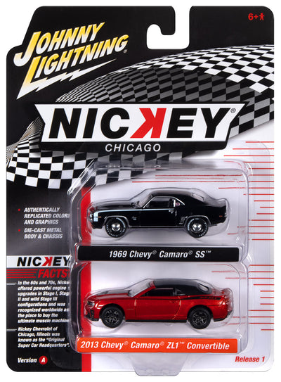 Johnny Lightning 2023 Release 1 NICKEY Version A (2-Pack) 1:64 Scale Diecast