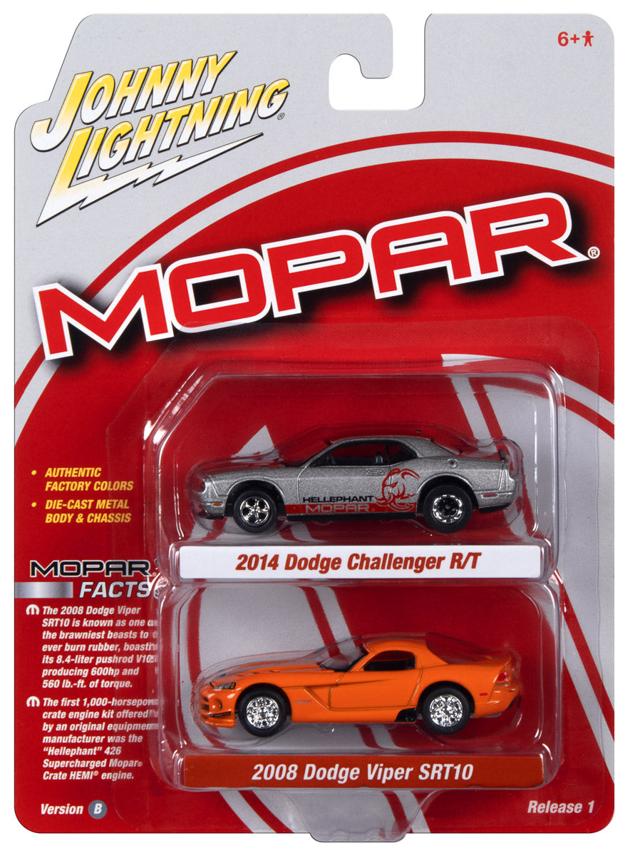 Johnny Lightning 2023 Release 1 Mopar Version B (2-Pack) 1:64 Scale Diecast