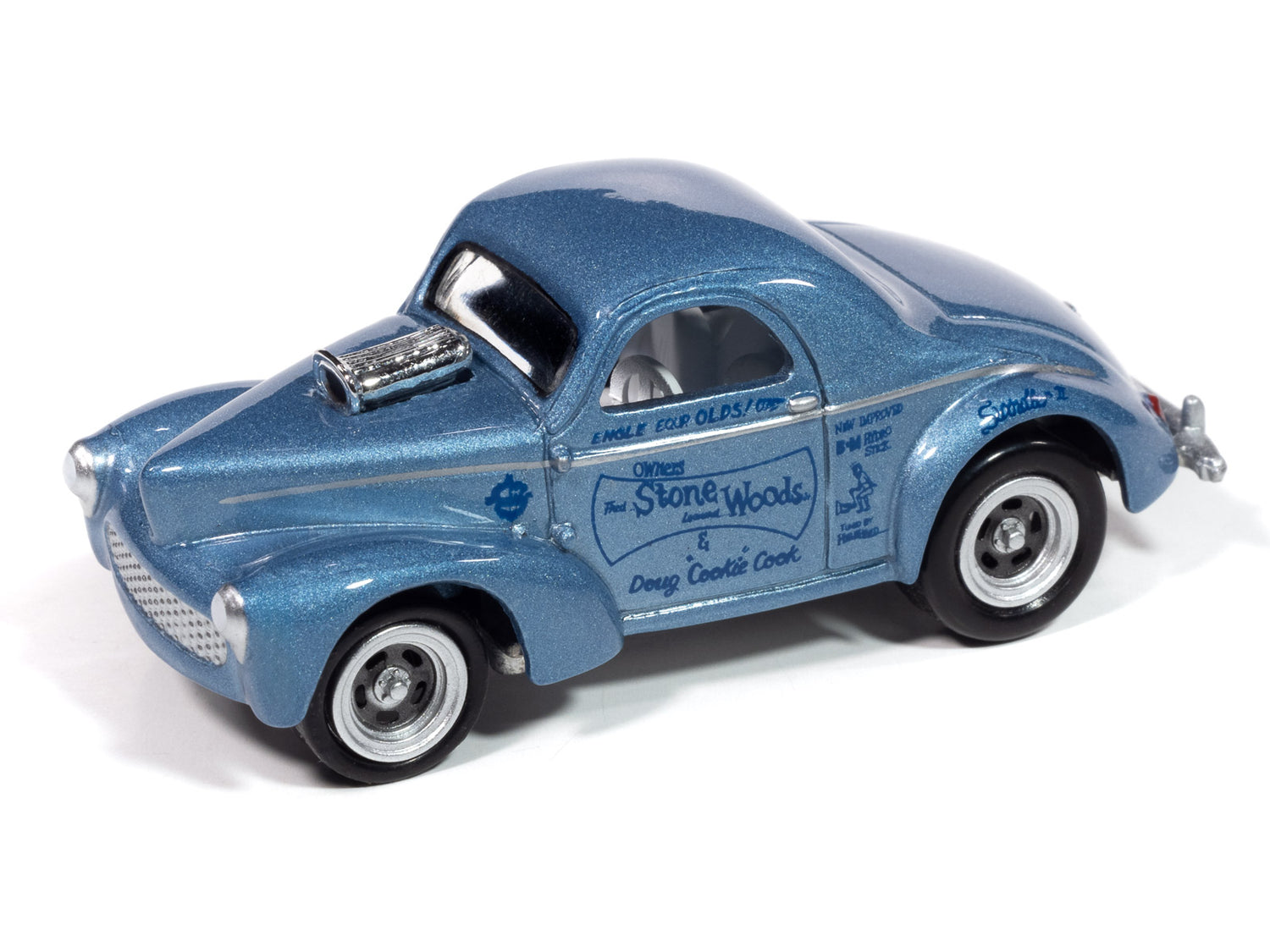 Johnny Lightning 2024 Release 1 Willys Gassers A (2-Pack) 1:64 Scale Diecast