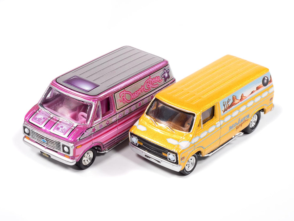 "PRE-ORDER" Johnny Lightning 2025 Release 1 Boogie Vans A (2-Pack) 1:64 Scale Diecast (DUE LATE JULY 2026)