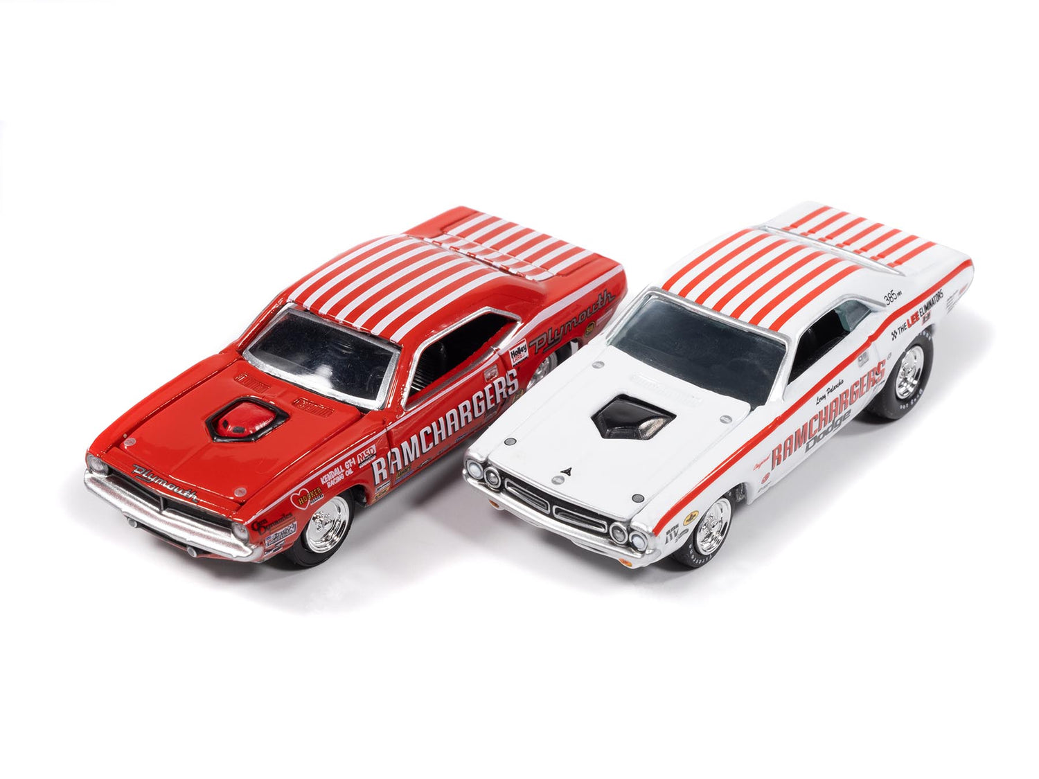 "PRE-ORDER" Johnny Lightning 2025 Release 1 Ramchargers A (2-Pack) 1:64 Scale Diecast (DUE LATE JULY 2026)