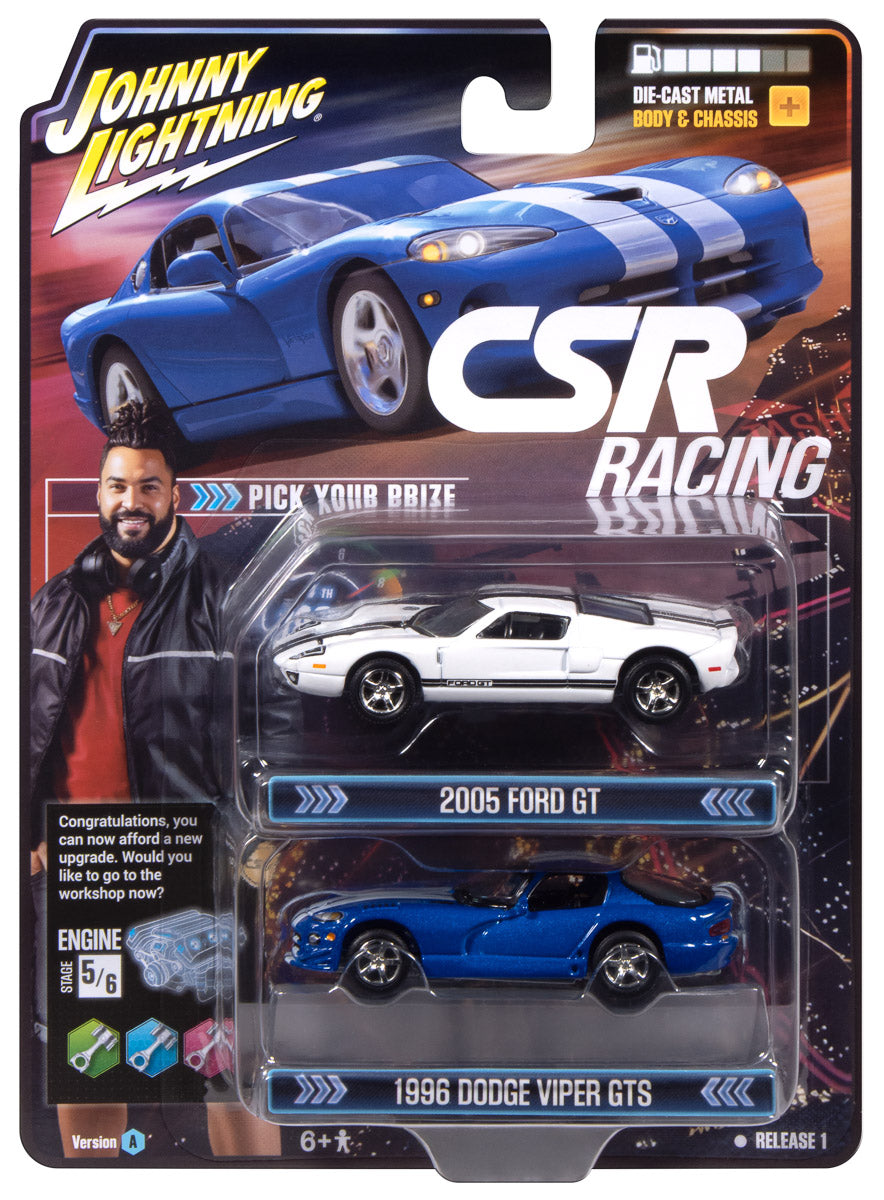 "PRE-ORDER" Johnny Lightning 2026 Release 1 CSR Racing A (2-Pack) 1:64 Scale Diecast (DUE OCTOBER 2026)