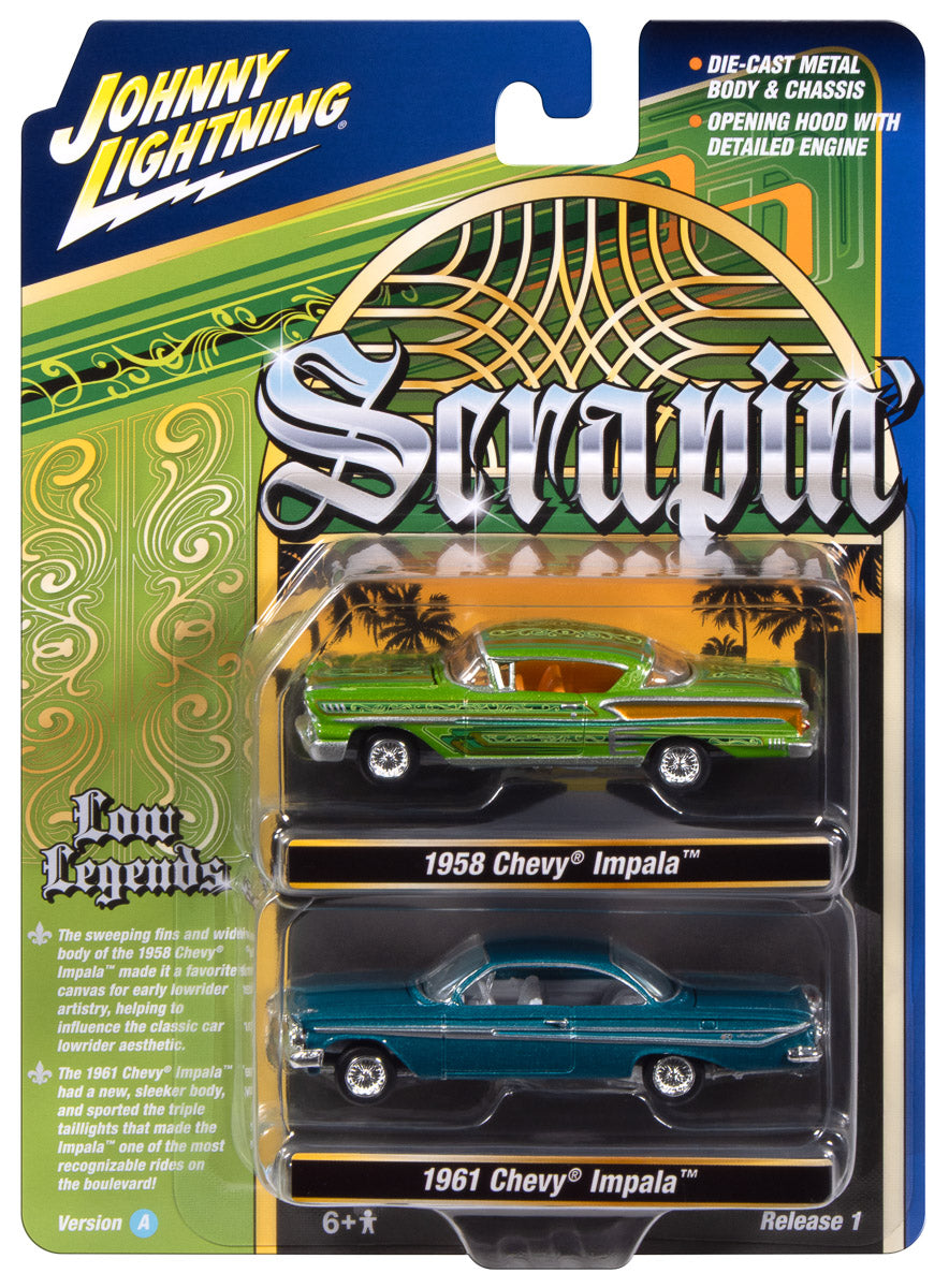 "PRE-ORDER" Johnny Lightning 2026 Release 1 Scrapin' A (2-Pack) 1:64 Scale Diecast (DUE OCTOBER 2026)