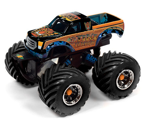 Johnny Lightning Monster Truck Tiki Terror (Black Tire Edition) 1:64 Scale Diecast