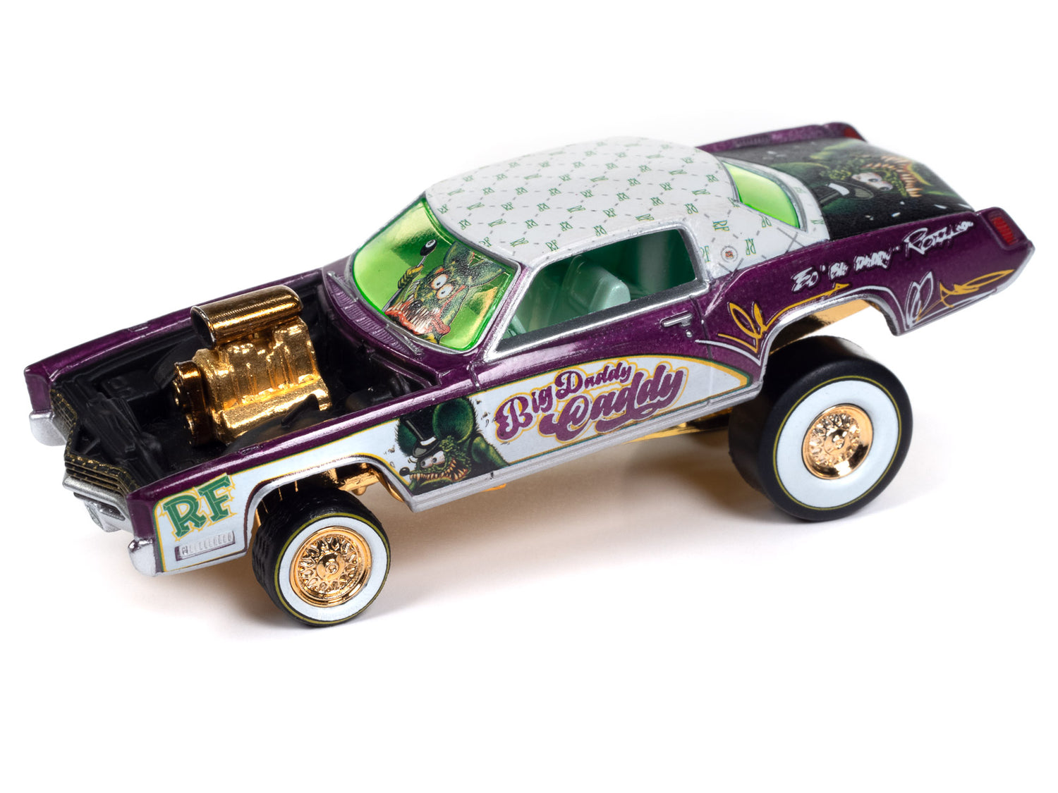 Johnny Lightning Street Freaks 1967 Cadillac Eldorado Zinger Rat Fink 1:64 Scale Diecast