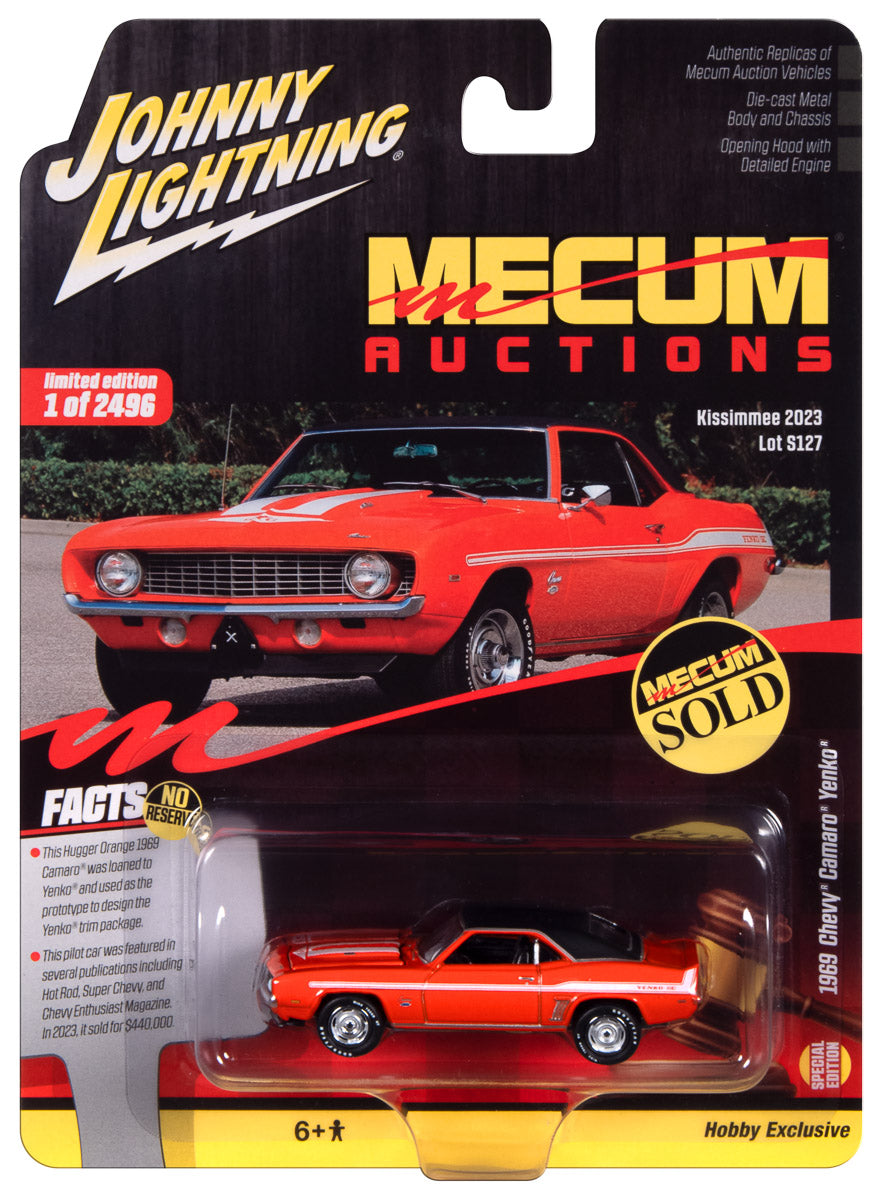 Johnny Lightning Mecum 1969 Chevrolet Yenko Camaro 1:64 Scale Diecast