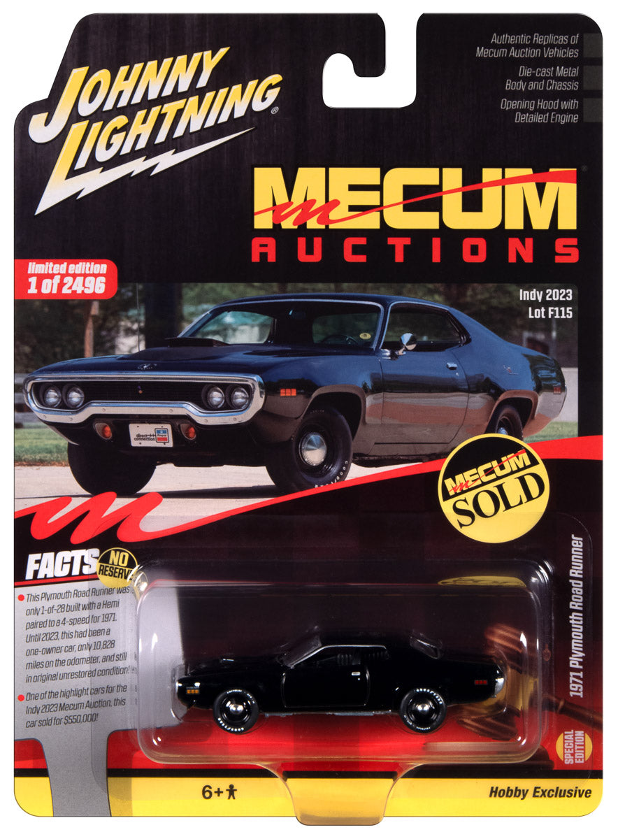 Johnny Lightning Mecum 1971 Plymouth Road Runner 1:64 Scale Diecast