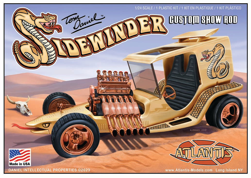 Atlantis Tom Daniel Sidewinder Custom Show Rod 1:24 Scale Model Kit