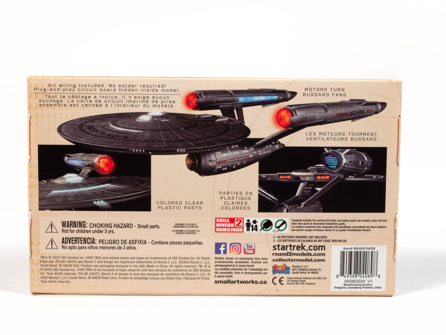 Polar Lights Star Trek Discovery U.S.S Enterprise NCC-1701 Light Kit 1:1000 Scale