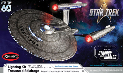 "PRE-ORDER" Polar Lights Star Trek Strange New Worlds U.S.S. Enterprise Light Kit 1:1000 Scale (DUE JULY 2026)