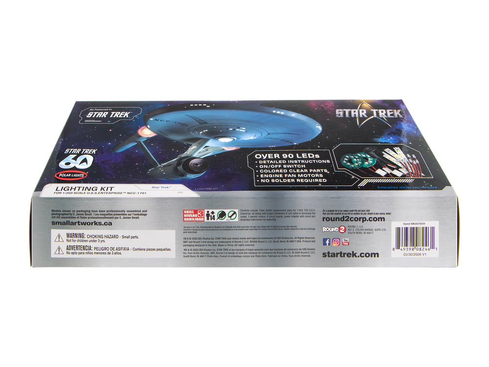Polar Lights Star Trek The Original Series USS Enterprise 60th Anniversary Lighting Set 1:350 Scale