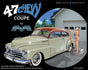 Moebius 1947 Chevy Fleetmaster Coupe 1/25 Scale Model Kit