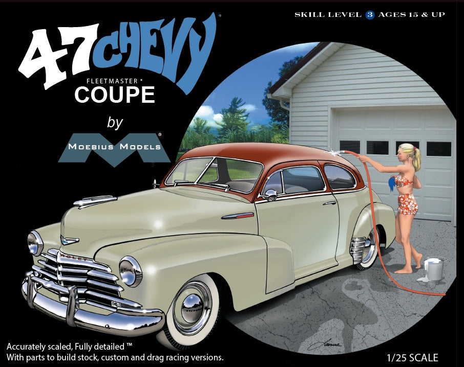 Moebius 1947 Chevy Fleetmaster Coupe 1/25 Scale Model Kit