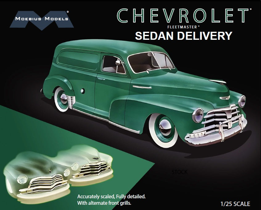 Moebius 1948 Chevy Fleetmaster Sedan Delivery 1/25 Scale Model Kit