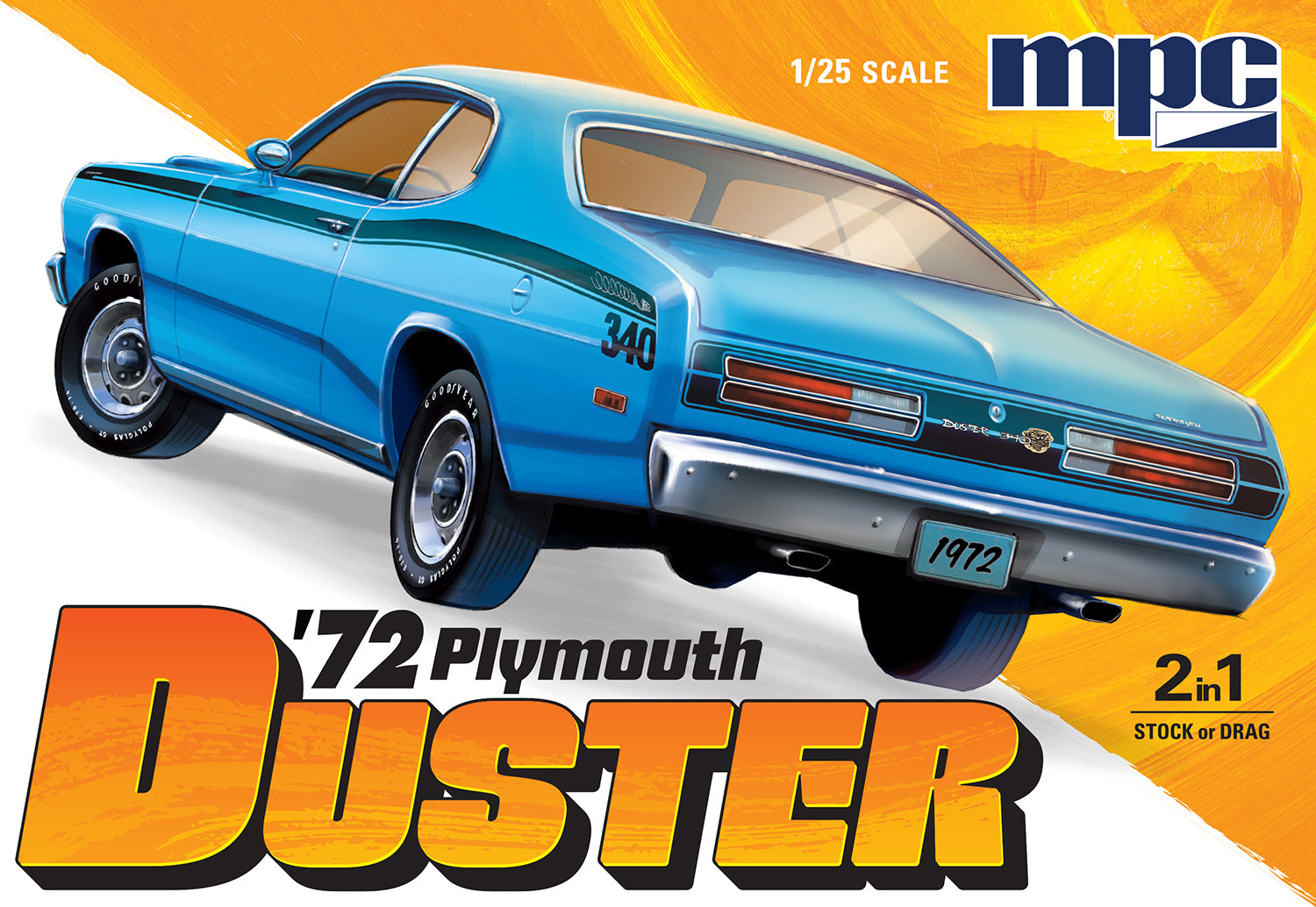 "PRE-ORDER" MPC 1972 Plymouth Duster 1:25 Scale Model Kit (DUE LATE DECEMBER 2025)