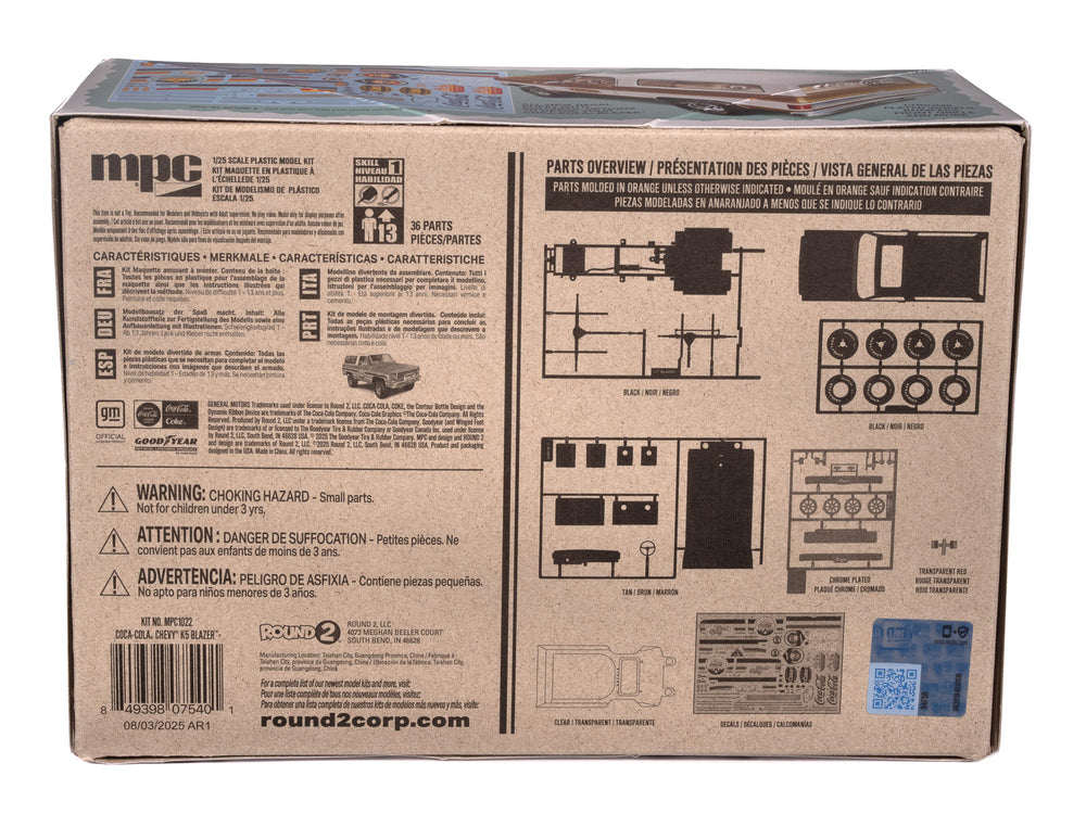MPC Super Snap Chevy K5 Blazer Coke 1:25 Scale Model Kit