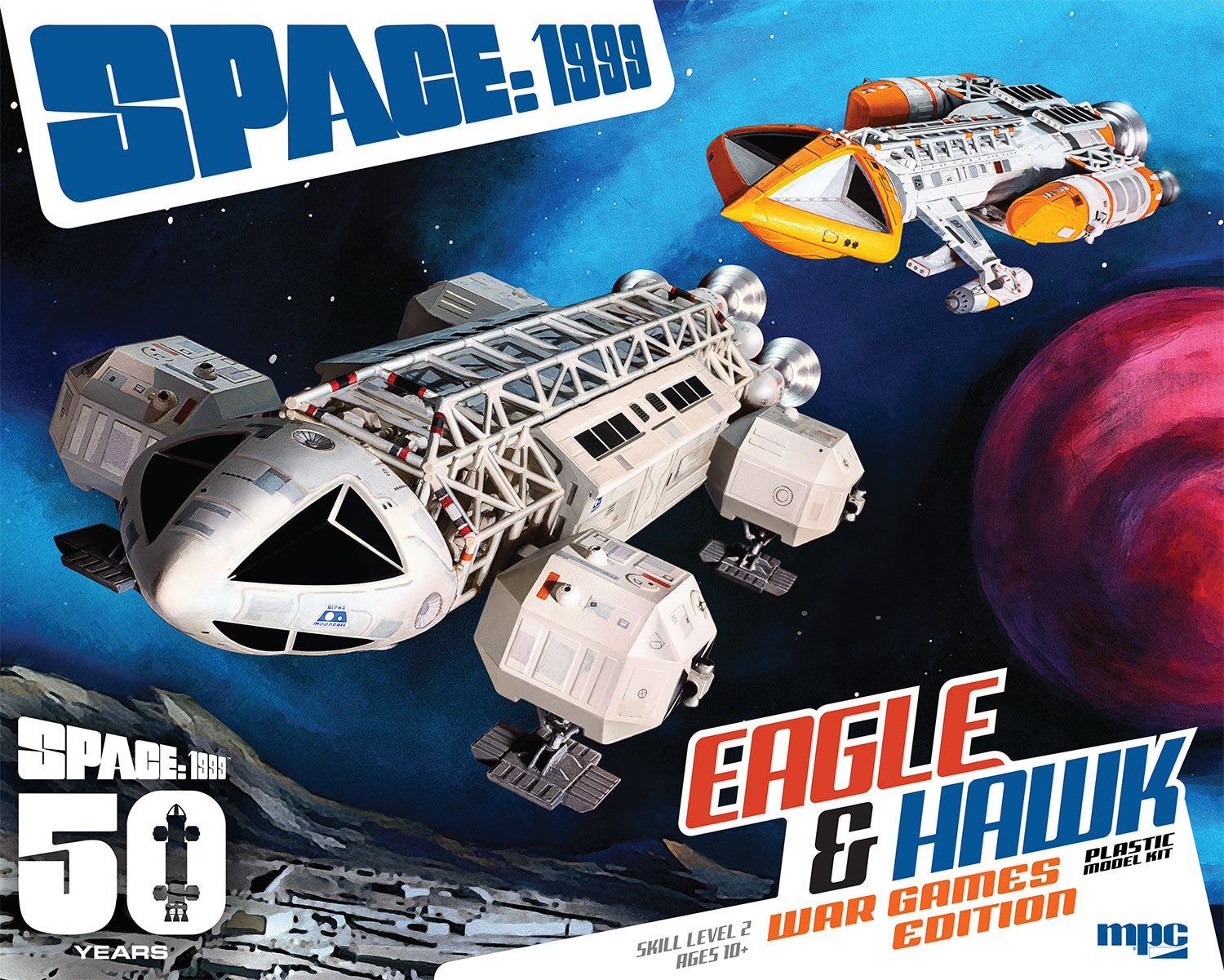 "PRE-ORDER" MPC Space 1999: Eagle & Hawk War Games Edition 1:72 Scale Model Kit (DUE JANUARY 2026)