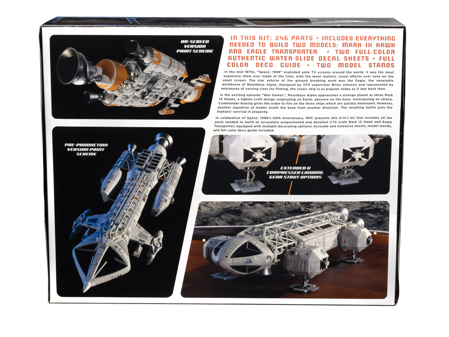 MPC Space 1999: Eagle & Hawk War Games Edition 1:72 Scale Model Kit - Auto World Store