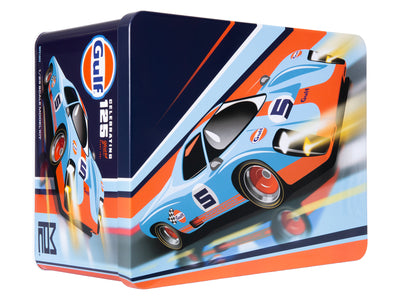 MPC Gulf Racing Inpostore Collector Tin 1:25 Scale Model Kit