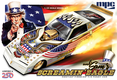 "PRE-ORDER" MPC Firebird Funny Car 250th USA Anniversary 1:25 Scale Model Kit (DUE AUGUST 2026)